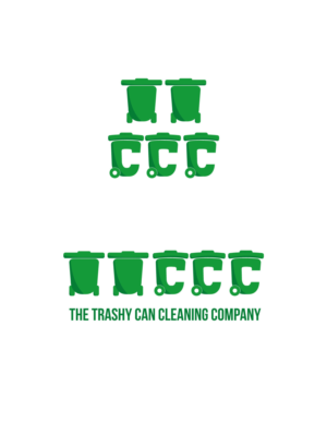 Logo Design by JK for The Trashy Can Cleaning Company  | Design #27543527