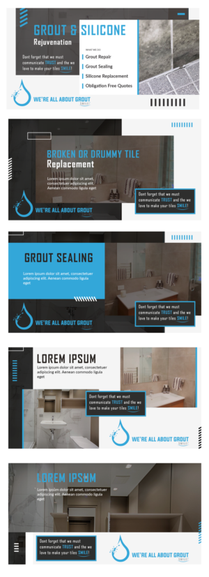 Design Facebook par tanya_gaysina59 pour Were All About Grout | Design : #27545742
