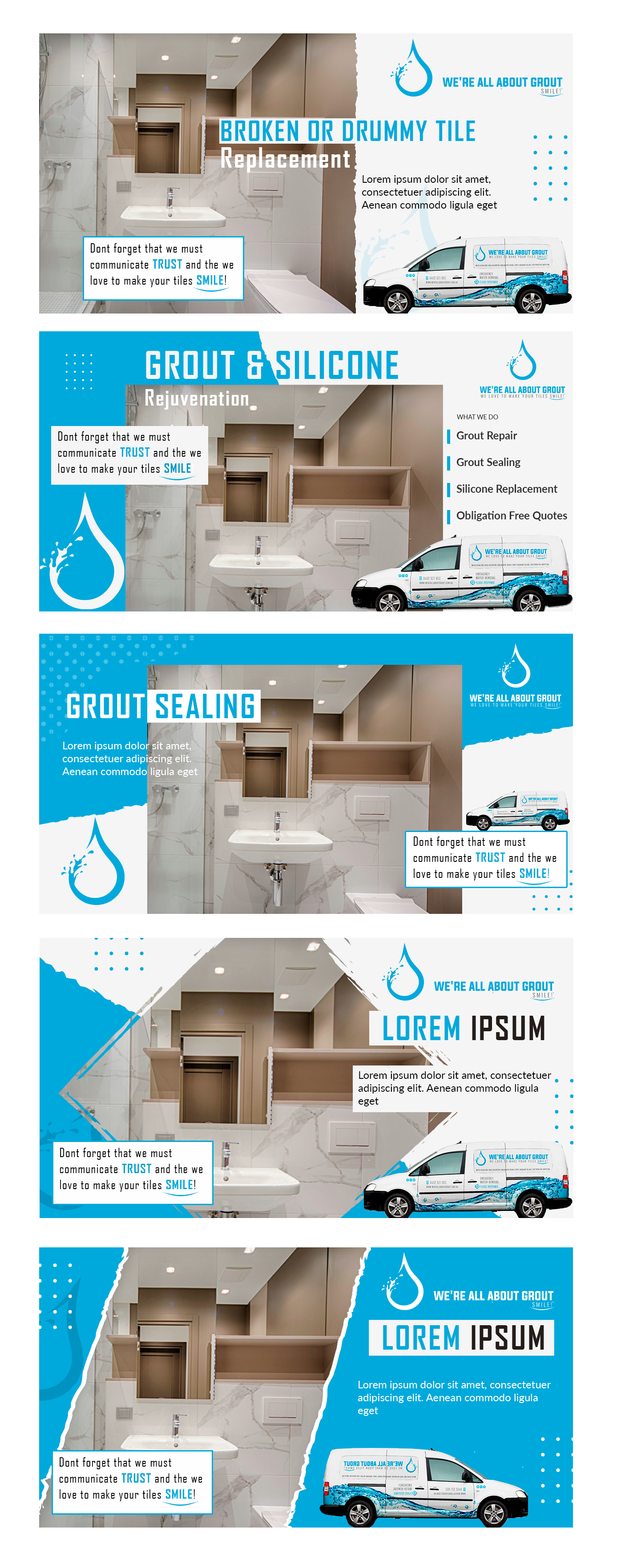 Design Facebook par tanya_gaysina59 pour Were All About Grout | Design #27549654