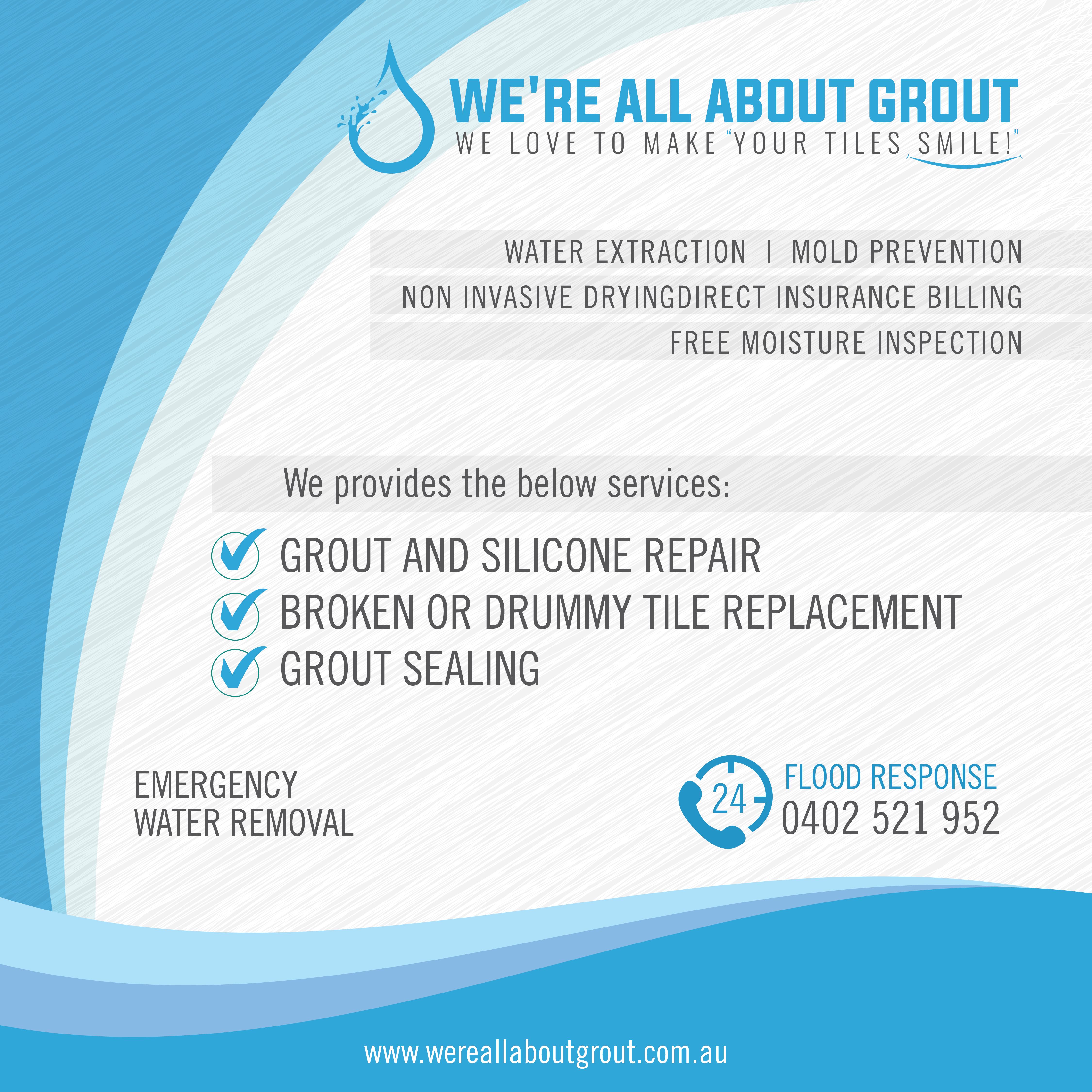 Design Facebook par liaarts pour Were All About Grout | Design #27572450