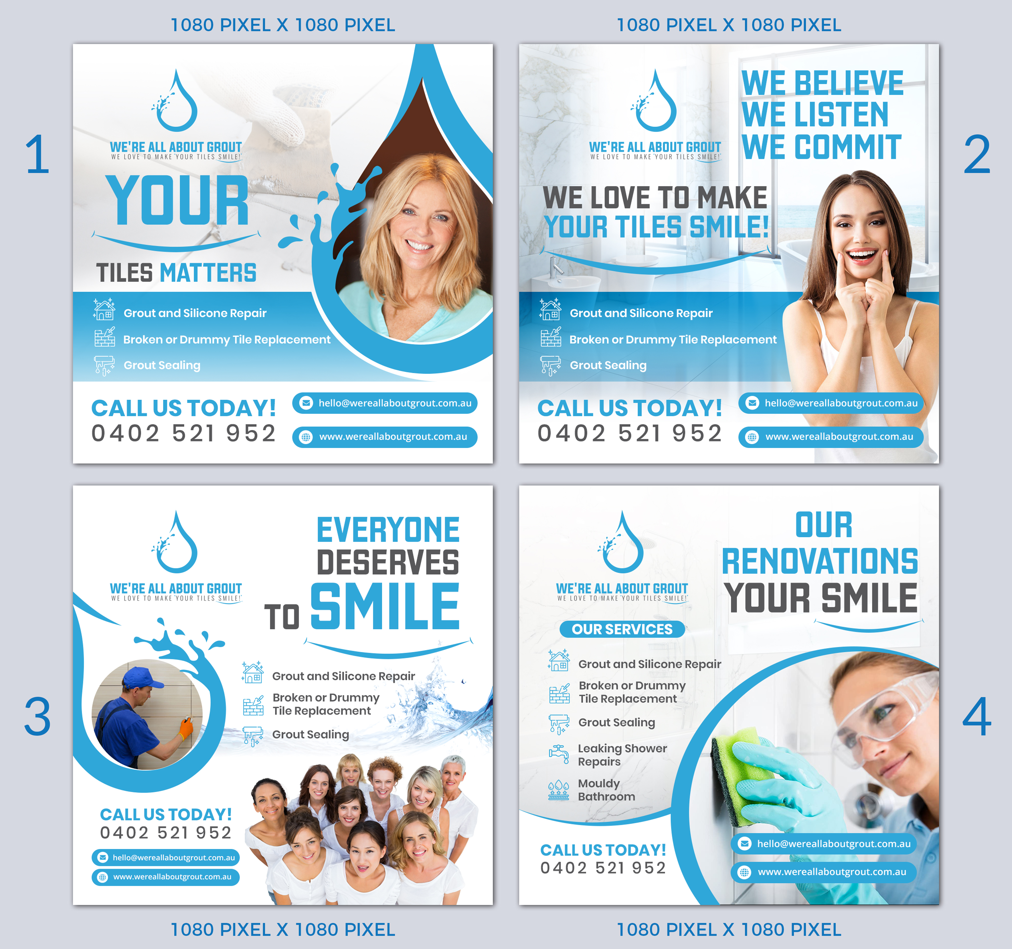 Diseño de Facebook por TSU Creations para Were All About Grout | Diseño #27564722