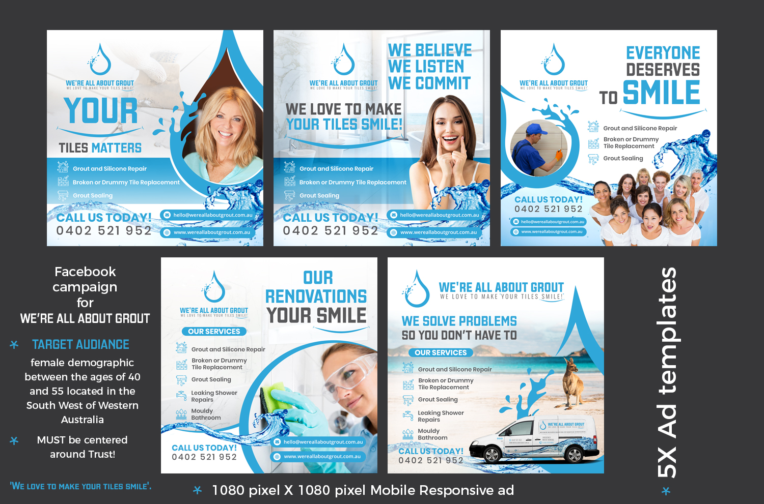 Facebook Design by TSU Creations for Were All About Grout | Design #27573182