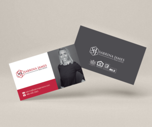 Business Card Design by Andrés Sebastián for Sabrina James Real Estate | Design #27540778