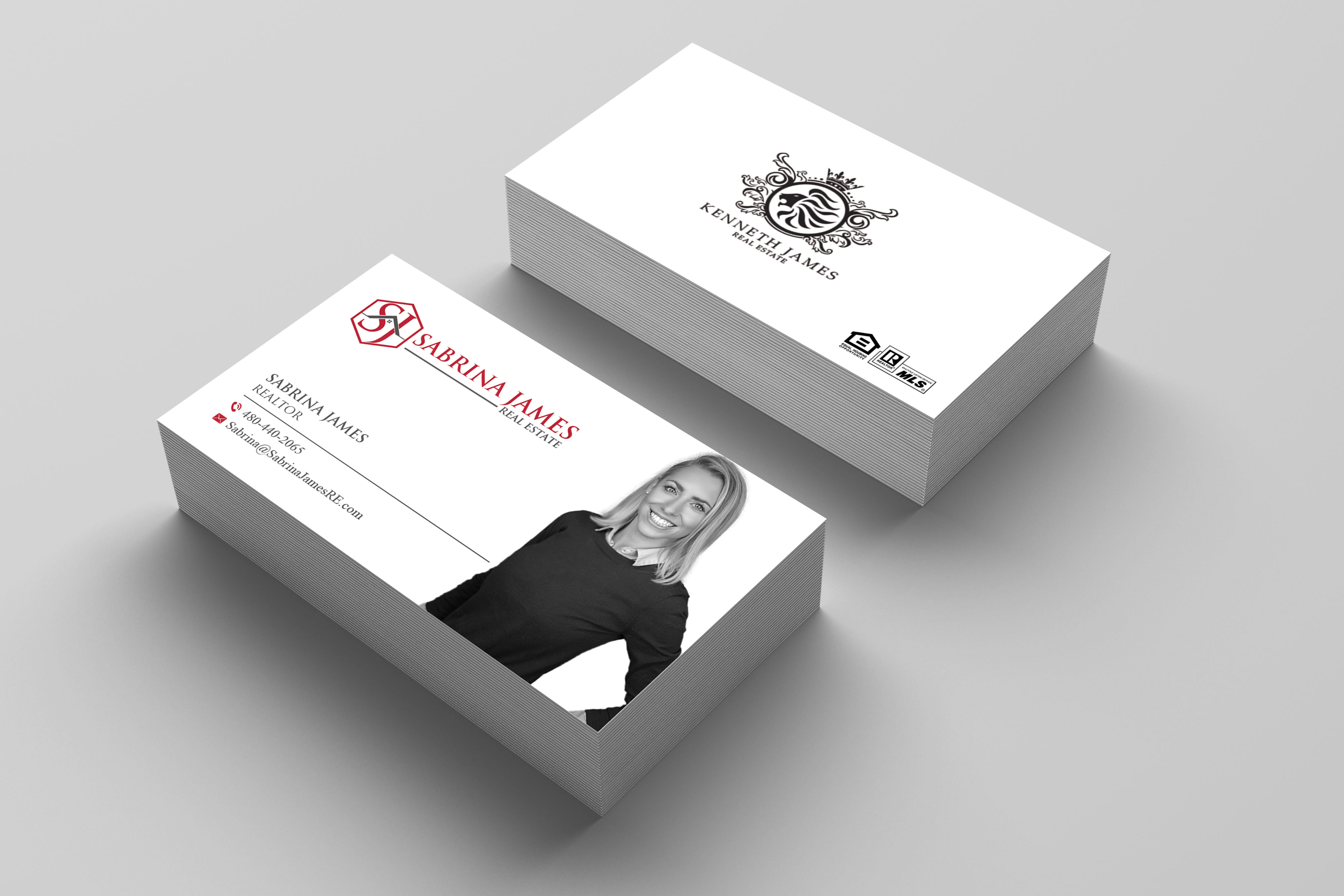 Business Card Design by Sandaruwan for Sabrina James Real Estate | Design #27543964
