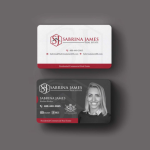 Business Card Design by INDIAN_Ashok for Sabrina James Real Estate | Design: #27543704