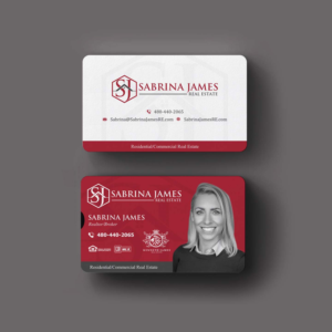 Business Card Design by INDIAN_Ashok for Sabrina James Real Estate | Design: #27543706