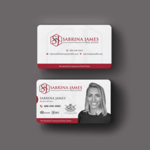 Business Card Design by INDIAN_Ashok for Sabrina James Real Estate | Design: #27543708