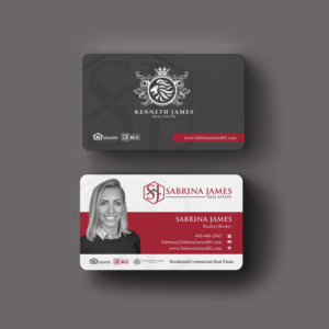 Business Card Design by INDIAN_Ashok for Sabrina James Real Estate | Design: #27543709