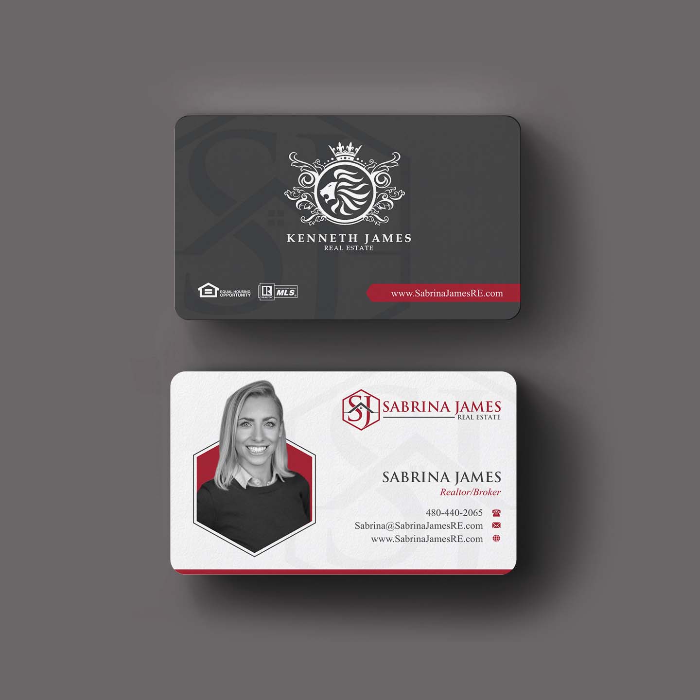 Business Card Design by INDIAN_Ashok for Sabrina James Real Estate | Design #27543710