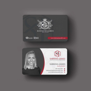 Business Card Design by INDIAN_Ashok for Sabrina James Real Estate | Design: #27543712