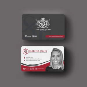 Business Card Design by INDIAN_Ashok for Sabrina James Real Estate | Design: #27543713