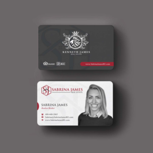 Business Card Design by INDIAN_Ashok for Sabrina James Real Estate | Design: #27543714