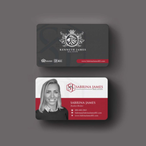 Business Card Design by INDIAN_Ashok for Sabrina James Real Estate | Design: #27543715