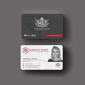 Business Card Design by INDIAN_Ashok for Sabrina James Real Estate | Design: #27543717