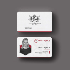 Business Card Design by INDIAN_Ashok for Sabrina James Real Estate | Design: #27543719