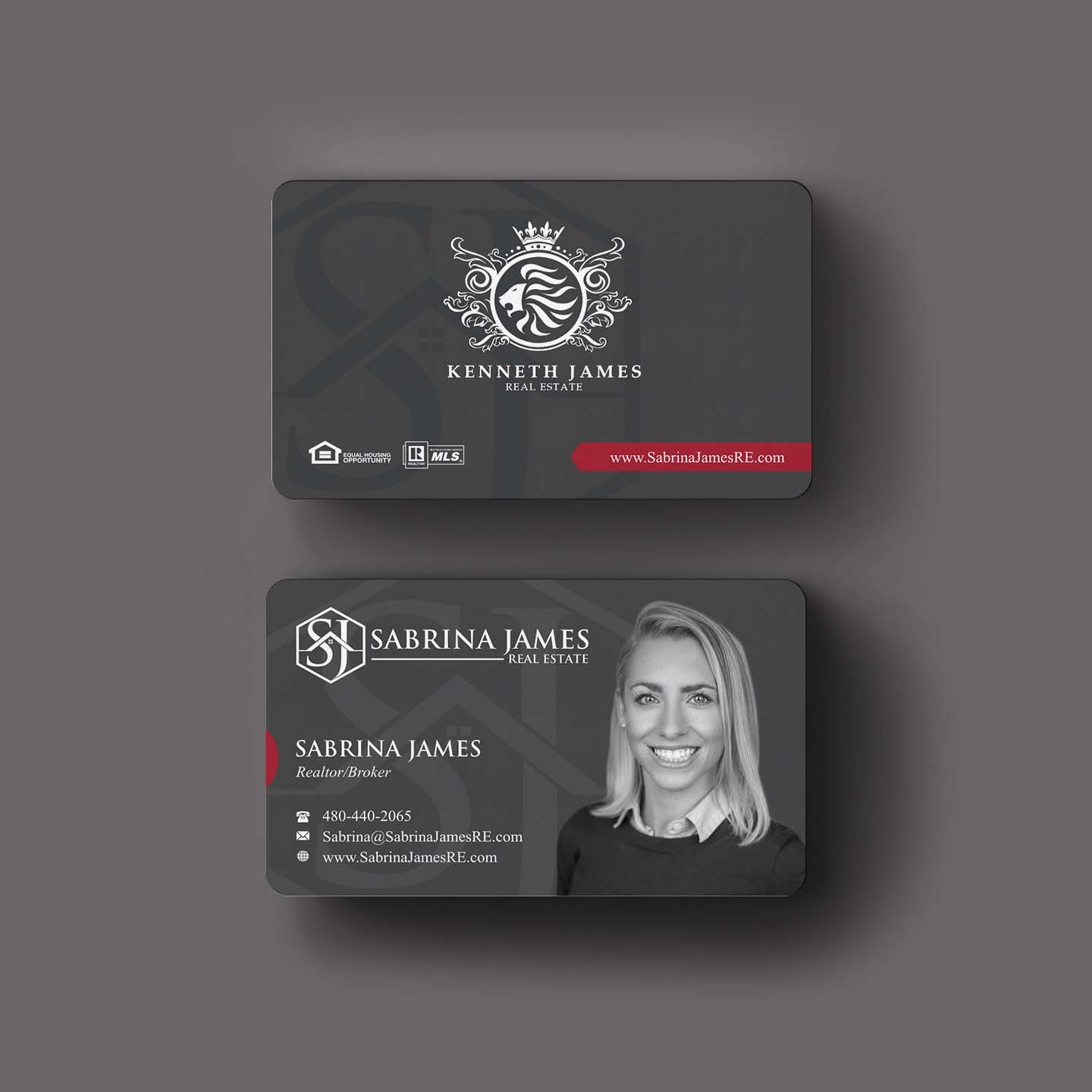 Diseño de Tarjeta de Presentación por INDIAN_Ashok para Sabrina James Real Estate | Diseño #27543721