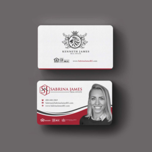 Business Card Design by INDIAN_Ashok for Sabrina James Real Estate | Design: #27543722