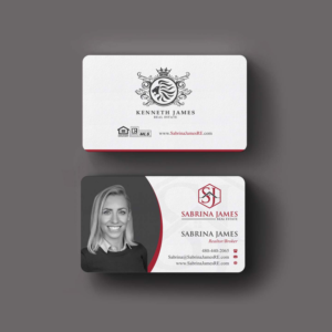 Business Card Design by INDIAN_Ashok for Sabrina James Real Estate | Design: #27543725