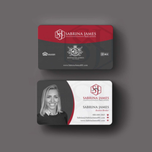 Business Card Design by INDIAN_Ashok for Sabrina James Real Estate | Design: #27543728