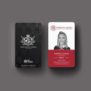 Business Card Design by INDIAN_Ashok for Sabrina James Real Estate | Design: #27543729