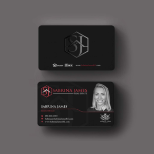 Business Card Design by INDIAN_Ashok for Sabrina James Real Estate | Design: #27543730