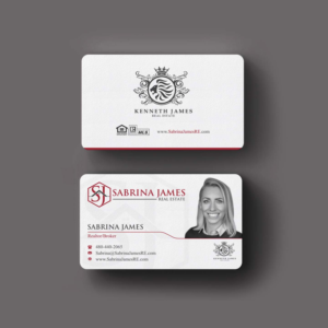 Business Card Design by INDIAN_Ashok for Sabrina James Real Estate | Design: #27543731