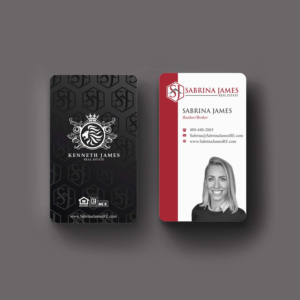 Business Card Design by INDIAN_Ashok for Sabrina James Real Estate | Design: #27543732