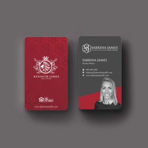 Business Card Design by INDIAN_Ashok for Sabrina James Real Estate | Design: #27543737