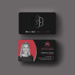 Business Card Design by INDIAN_Ashok for Sabrina James Real Estate | Design: #27543738