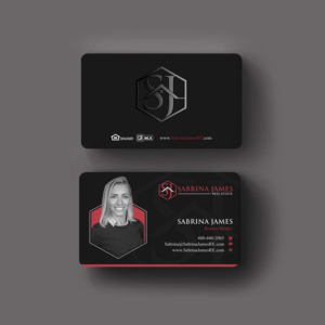 Business Card Design by INDIAN_Ashok for Sabrina James Real Estate | Design: #27543742