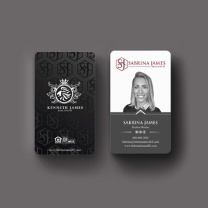 Business Card Design by INDIAN_Ashok for Sabrina James Real Estate | Design: #27543743