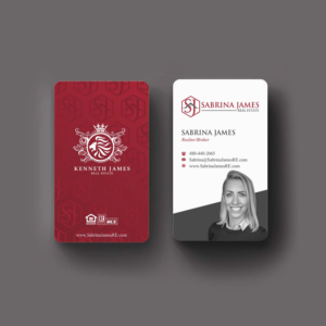 Business Card Design by INDIAN_Ashok for Sabrina James Real Estate | Design: #27543747