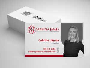 Business Card Design by Riyad for Sabrina James Real Estate | Design #27542196