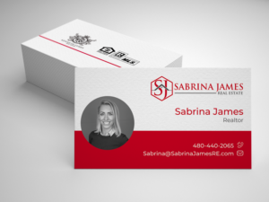 Business Card Design by Riyad for Sabrina James Real Estate | Design: #27542236