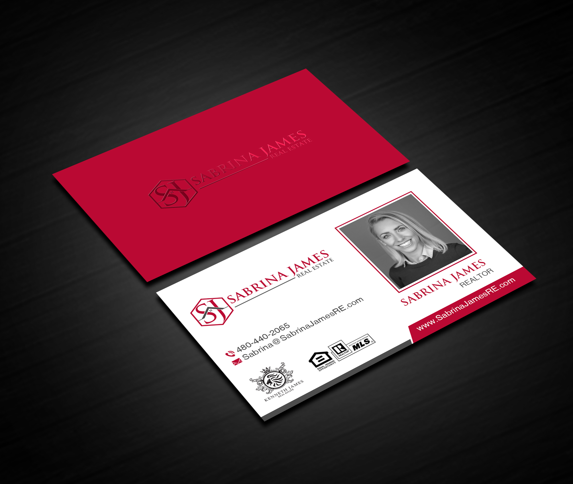 Business Card Design by Creations Box 2015 for Sabrina James Real Estate | Design #27544012