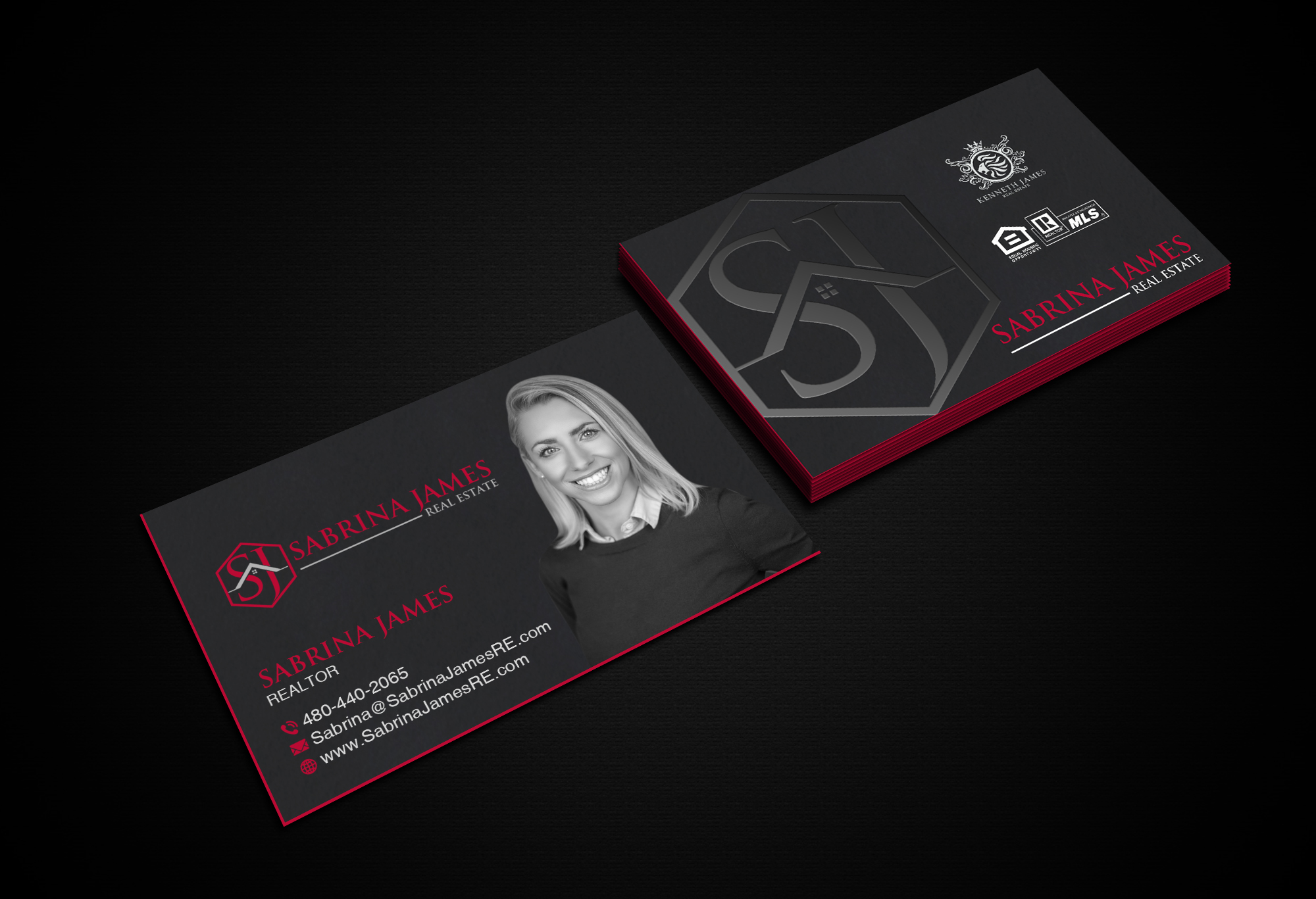 Business Card Design by Creations Box 2015 for Sabrina James Real Estate | Design #27544016