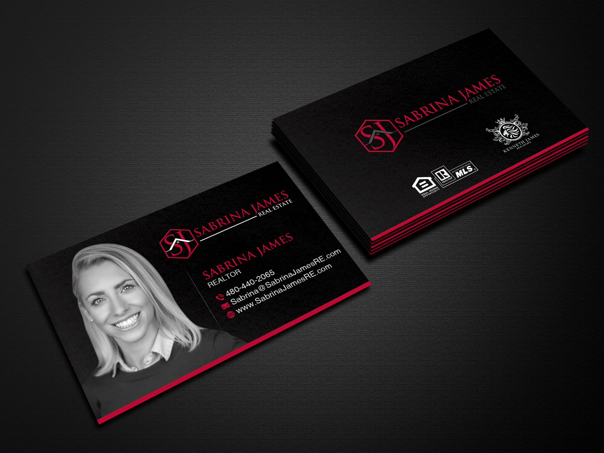 Business Card Design by Creations Box 2015 for Sabrina James Real Estate | Design #27544018
