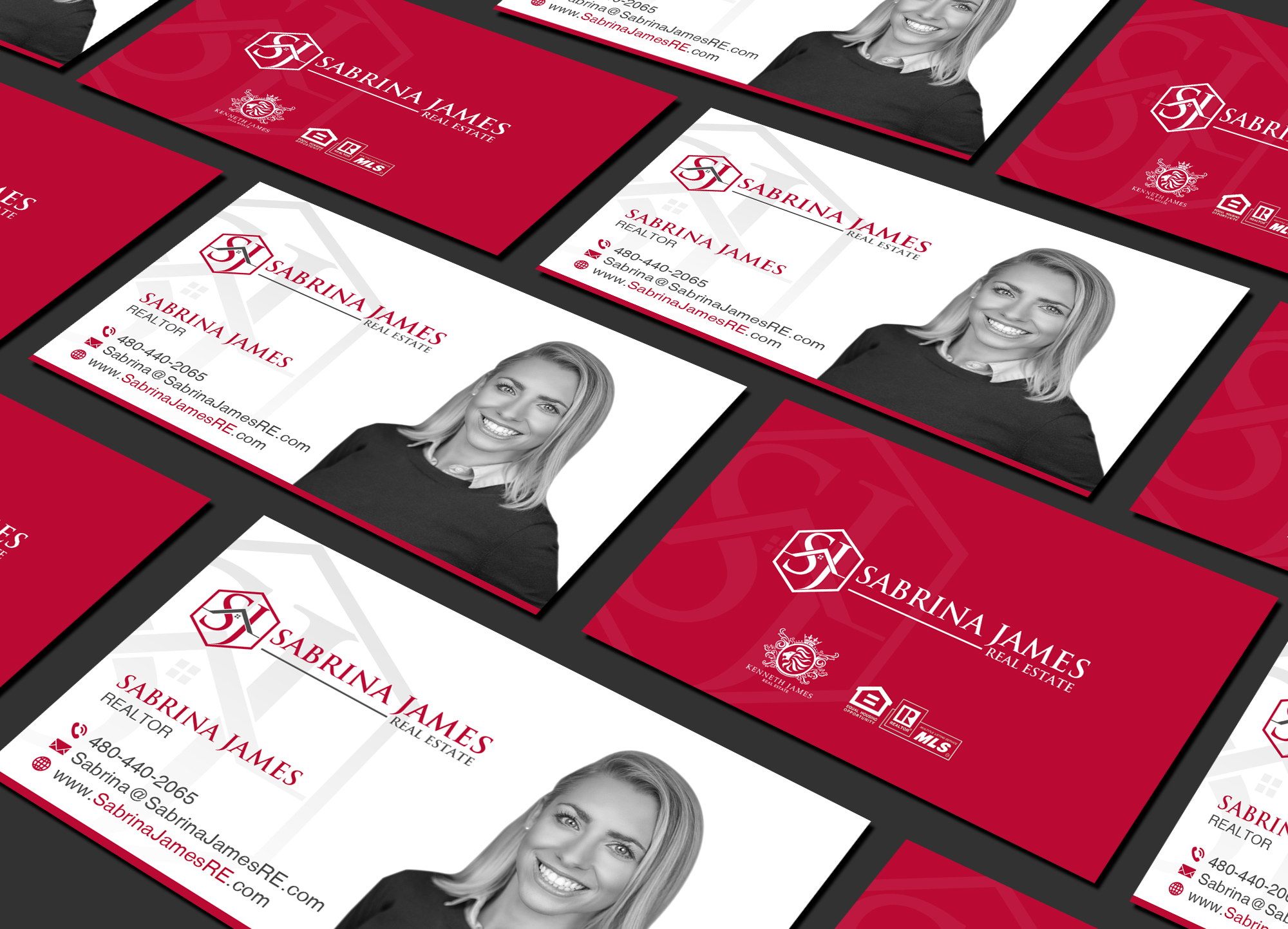 Business Card Design by Creations Box 2015 for Sabrina James Real Estate | Design #27544031
