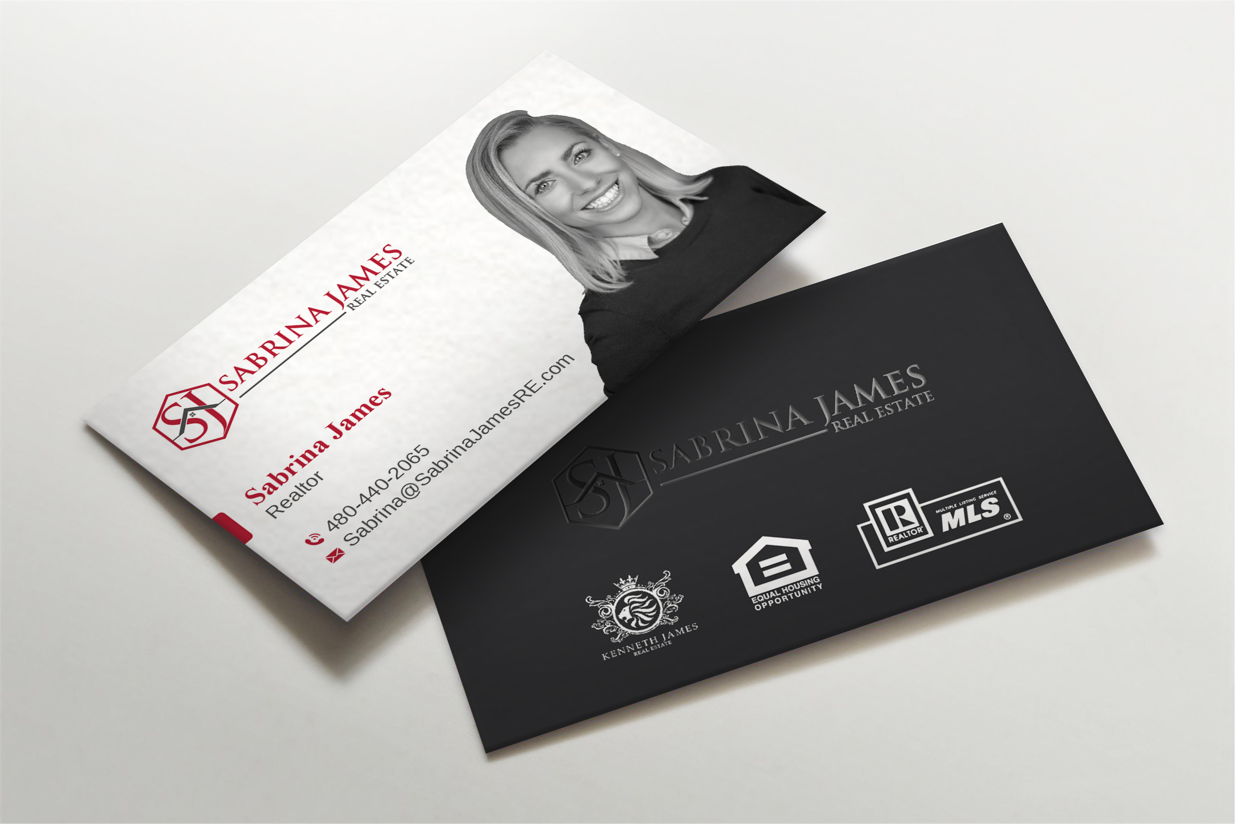 Design de Carte de Visite par LAXMI DESIGNHUB pour Sabrina James Real Estate | Design #27543164
