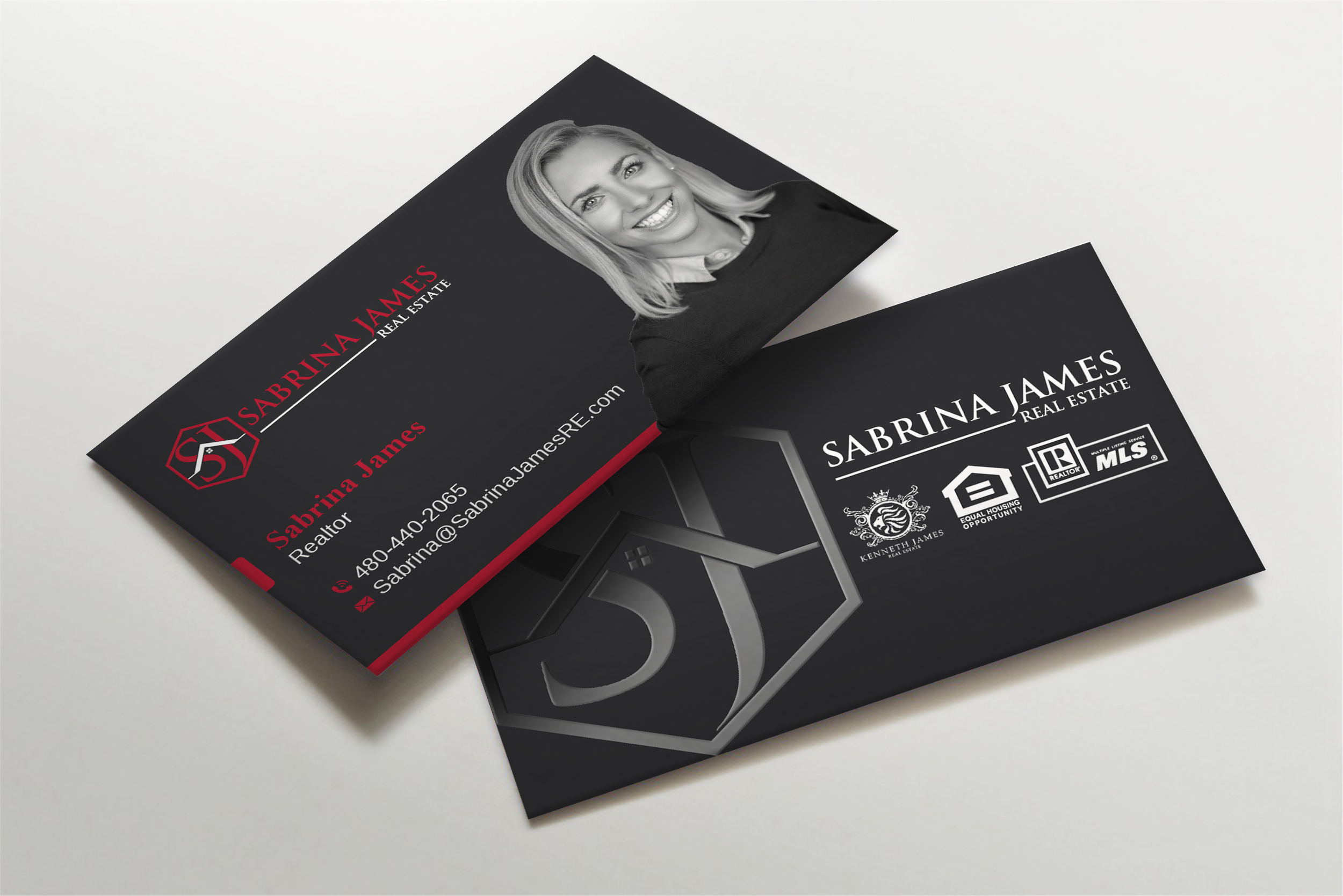 Design de Carte de Visite par LAXMI DESIGNHUB pour Sabrina James Real Estate | Design #27543166