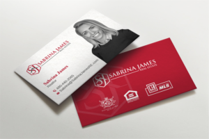 Business Card Design by LAXMI DESIGNHUB for Sabrina James Real Estate | Design: #27543167