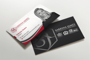 Business Card Design by LAXMI DESIGNHUB for Sabrina James Real Estate | Design: #27543169