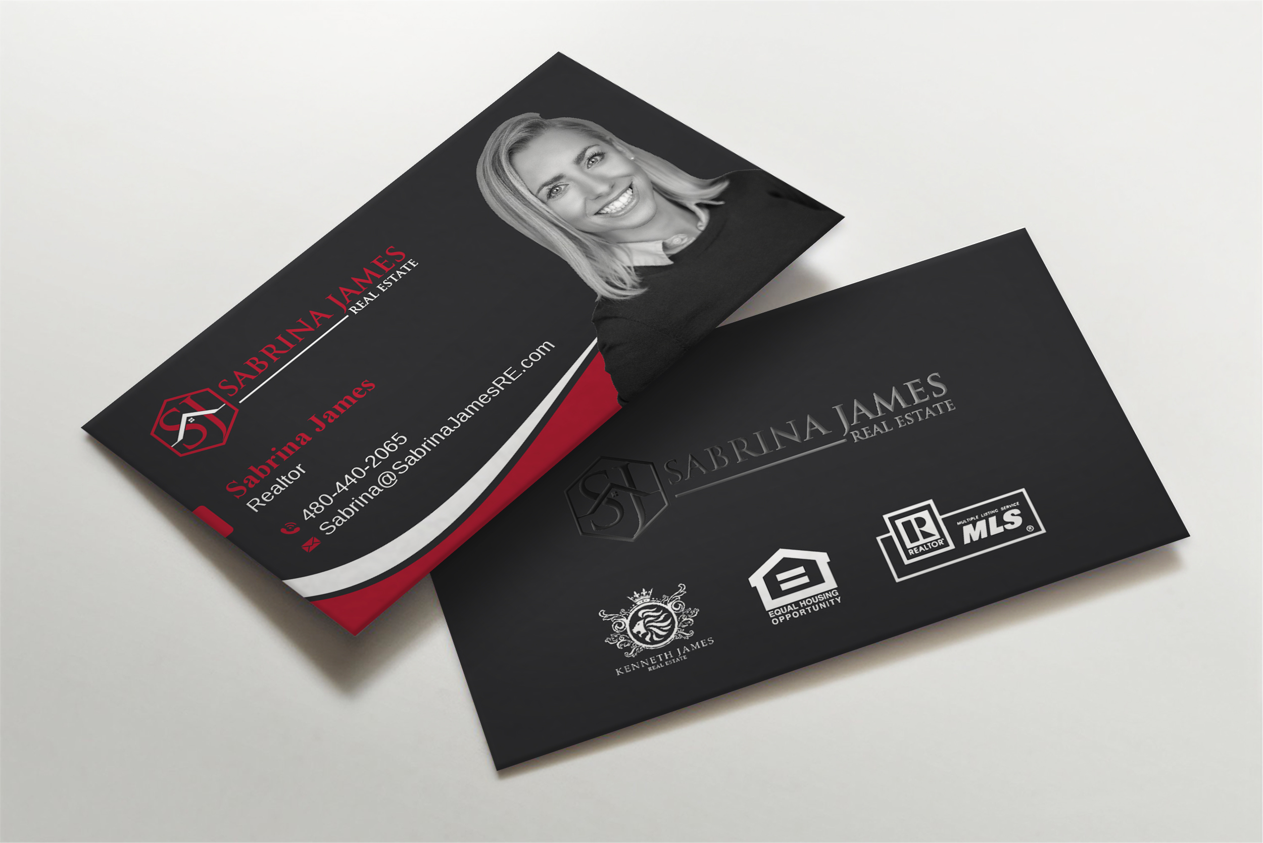Design de Carte de Visite par LAXMI DESIGNHUB pour Sabrina James Real Estate | Design #27543170