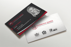 Business Card Design by LAXMI DESIGNHUB for Sabrina James Real Estate | Design: #27543178