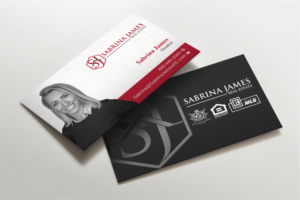 Business Card Design by LAXMI DESIGNHUB for Sabrina James Real Estate | Design: #27543179