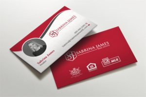 Business Card Design by LAXMI DESIGNHUB for Sabrina James Real Estate | Design: #27543180
