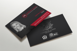 Business Card Design by LAXMI DESIGNHUB for Sabrina James Real Estate | Design: #27543185