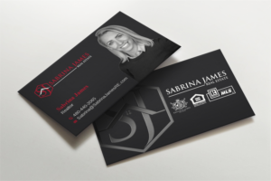 Business Card Design by LAXMI DESIGNHUB for Sabrina James Real Estate | Design: #27543186