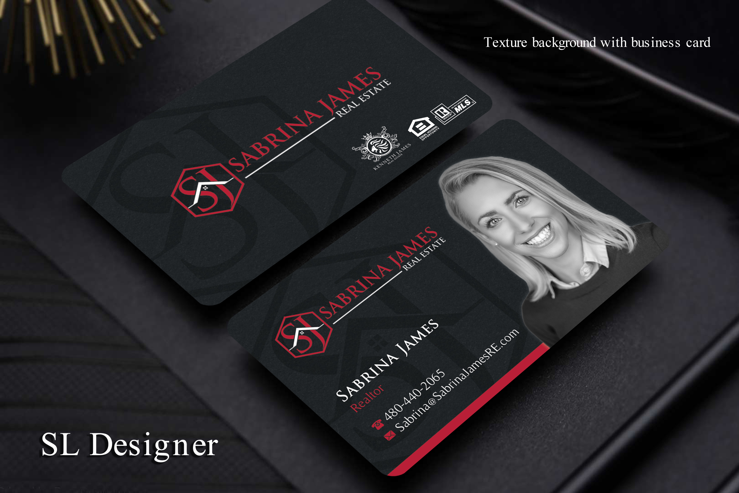 Business Card Design by SL Designer for Sabrina James Real Estate | Design #27542503