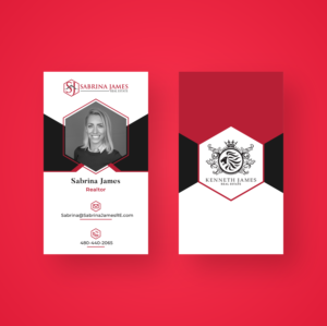 Business Card Design by wahyu azizi for Sabrina James Real Estate | Design #27541263